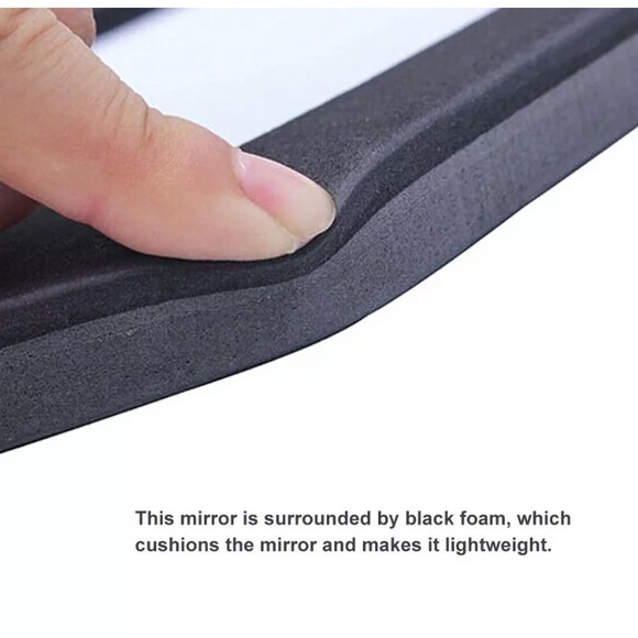 Wet Brush Foam Lightweight & Stylish Mirror BOGO - Picture 2 of 4